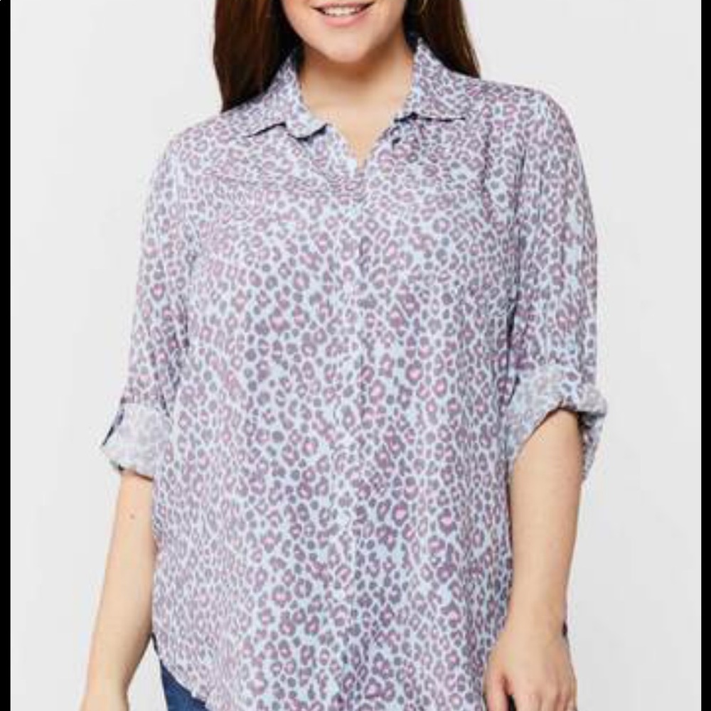 Velvet Heart Leopard Print Top